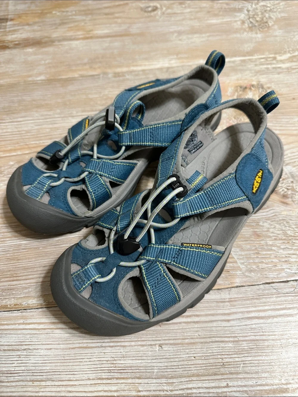 KEEN Venice H2 Sports Sandal Water Hiking Camping Shoe Teal Blue Size 7
